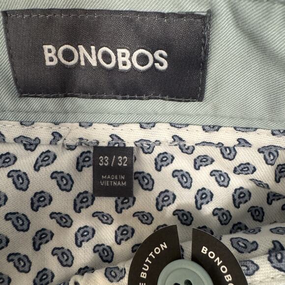 Bonobos Straight Blue Pants Men’s 33/32 - Picture 8 of 9